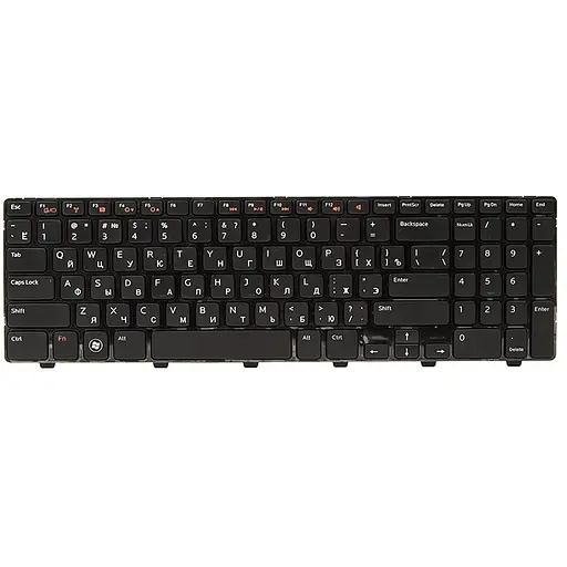 Клавіатура для ноутбука DELL Inspiron 15R: N5110, M5110 чорний, чорний фрейм