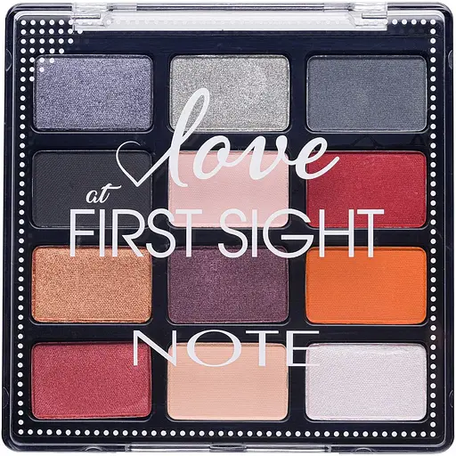 Палетка тіней Note Cosmetique Love At First Sight Eyeshadow Palette №203 (Freedom to Be) 15.6 г - фото 1