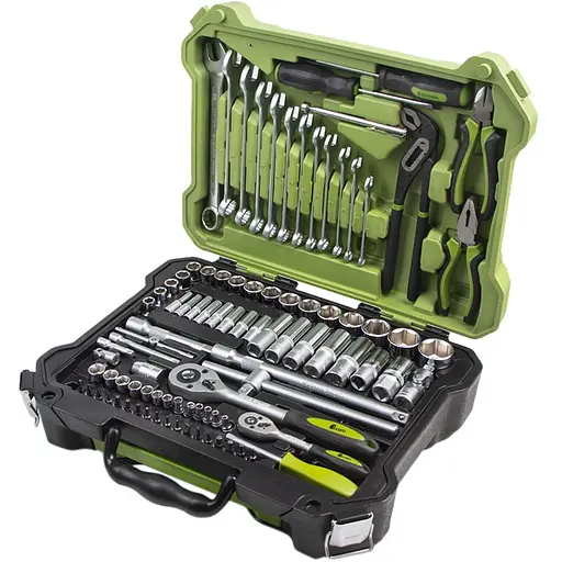 Набор инструментов Alloid универсальный 1/4, 1/2, 115 предметов (НГ-4115П) - фото 1