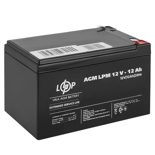 Аккумулятор AGM LPM 12V - 12 Ah - фото 3