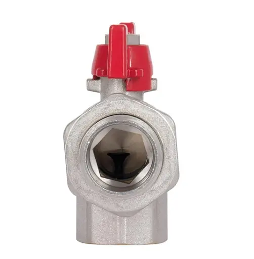 Кран шаровой Thermo Alliance "Американка" Standart 3/4" ВН угловой, PN40, бабочка SD222W20 - фото 5