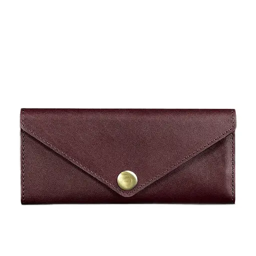 Жіночий шкіряний гаманець Керрі 1.0 бордовий краст - фото 8