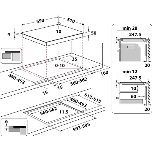 Варильна поверхня Whirlpool WS Q4860 NE індукційна [113330] - фото 7