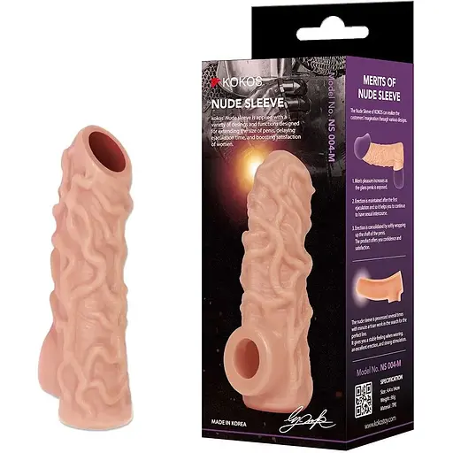Насадка на член Kokos Nude Sleeve NS 004 M - фото 2