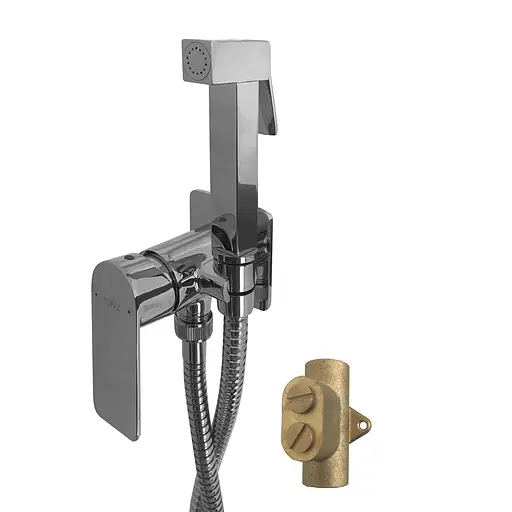 Набор гигиенического душа скрытого монтажа Topaz Sardinia TS 087106-H20, Хром - фото 2