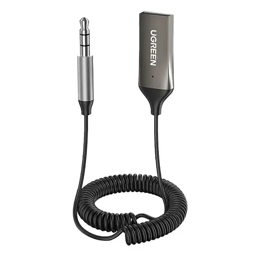 Bluetooth-адаптер Ugreen CM309 Bluetooth Car Receiver Aux with Mic Space Gray (70601) - фото 2