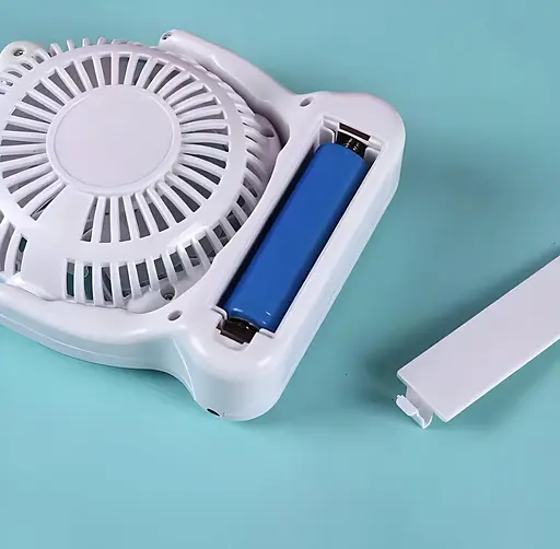 Дитячий настільний USB-вентилятор Mini Fan на акумуляторі жовтий (2628-G4) - фото 2