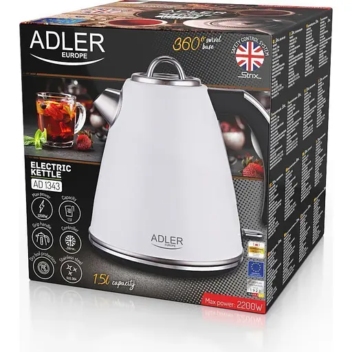 Электрочайник Adler AD 1343 White [152867] - фото 6
