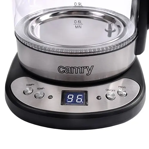 Стеклянный чайник 1,7 л Camry CR 1242 с регулировкой температуры - фото 6