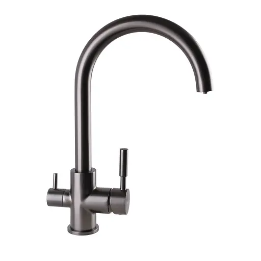 Змішувач для кухні під осмос Globus Lux GLLR-0333-11-graphite Чорний матовий - фото 3