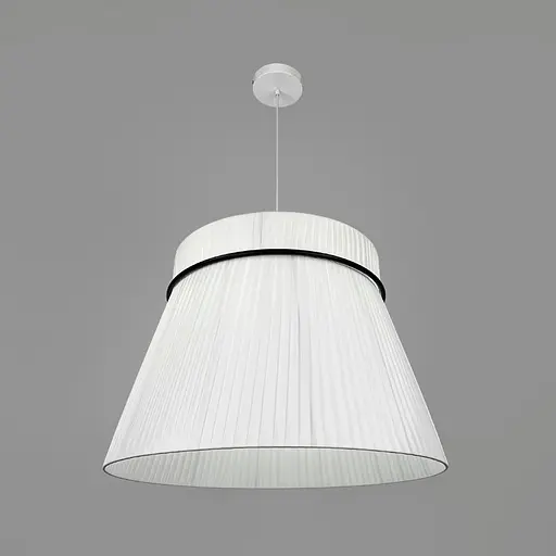 Дизайнерский светильник с конусным полимерным абажуром Ø60x42 см Line F MJ241-600 x 420 Белый - фото 4