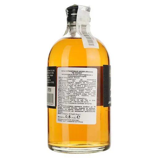 Віскі Akashi Meisei Blended GB 40% 0.5 л - фото 5