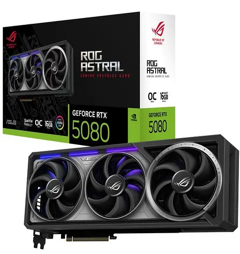 Видеокарта ASUS RTX 5080 16GB ROG Astral OC Edition (ROG-ASTRAL-RTX5080-O16G-GAMING) (GDDR7, 256 bit, PCI-E v5.0 x16) - фото 14