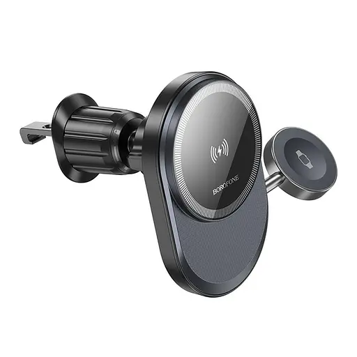 Автотримач Borofone BH219 Fine 2-in-1 15W Magnetic Wireless Charger - фото 3