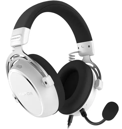 Игровые наушники с микрофоном HATOR ESH-06 HYPERGANG 3 USB 7.1 Hi-Res White - фото 2