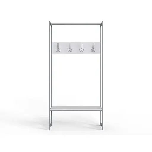 Вішалка модульна підлогова Ferrum-decor Треліс 12 180x90x38 сірий ДСП Білий 16мм (FRD-104319)