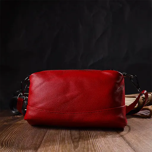 Сумка кожаная женская Vintage 27х12х9.5 см sum0022702 - фото 7