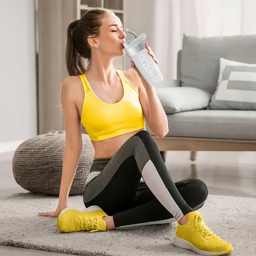 Шейкер спортивный 4FIZJO Ultra 700 мл White (P-5905973407083) - фото 8