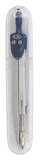 Циркуль BASIS в жестком футляре типа "градусник", тёмно-синий, KIDS Line ZB.5301BS-03 Zibi (4823078945693) - фото 1