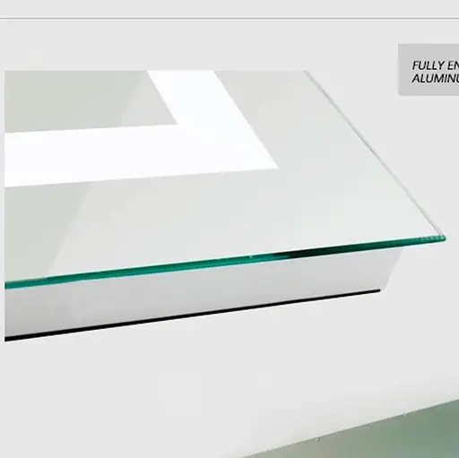 Дзеркало Dusel DE-M1091 ​​75x120 з годинником, Білий - фото 8