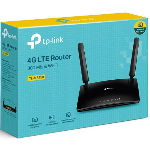 Маршрутизатор TP-Link TL-MR150 N300 4G LTE 3xFE LAN 1xFE WAN 1xSim Card Slot - фото 4
