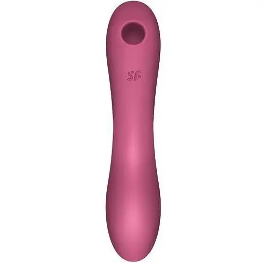 Вакуумний стимулятор із вібрацією Satisfyer Curvy Trinity 3 Червоний - фото 3