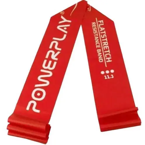 Стрічка-еспандер PowerPlay 4112 0.6 мм MediBand Heavy для фітнесу та реабілітації Червона (11 кг) (PP_4112_Red_Heavy) - фото 1