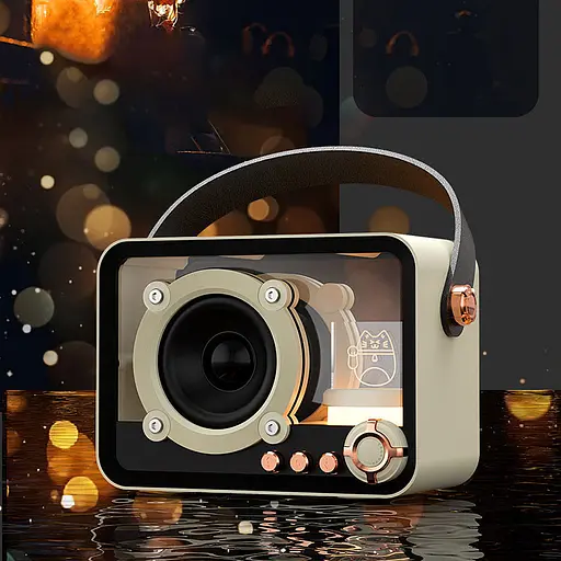 Bluetooth колонка QD05 Retro Style Biege - фото 3