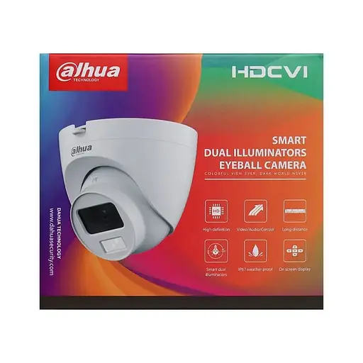 Камера видеонаблюдения Dahua 5 МП HDCVI DH-HAC-HDW1500CLQP-IL-A 2,8 мм - фото 7
