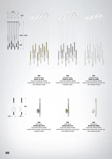 Настінний світильник Zuma Line W0461-02E-F4F4 ONE - фото 3