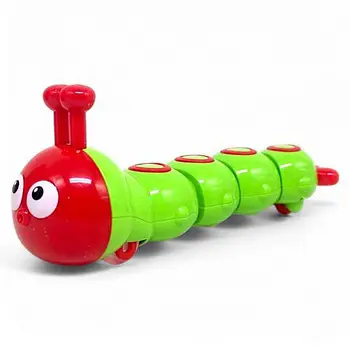 Заводная игрушка гусеница, 15 см, ездит (в ассортименте)