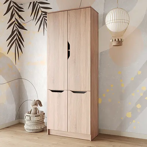 Шафа розпашна MebelStar 4Д Лілу 80x40x210 см Дуб сонома (MBS-1415)