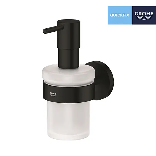 Дозатор для рідкого мила Grohe QuickFix Start 411952430, Чорний матовий - фото 3