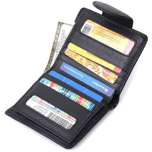 Кожаный женский кошелек ST Leather 10х11.2х1.5 см acs0029439 - фото 7