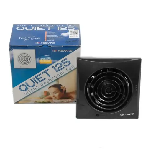 Вентилятор вытяжной бытовой Vents 125 Квайт Черный сапфир - фото 6