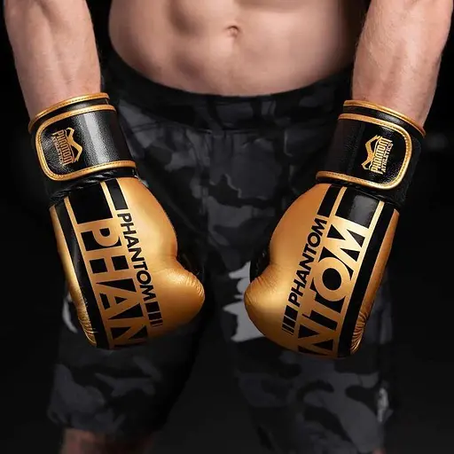 Рукавиці боксерські Phantom Athletic Apex Elastic Gold - 16 унцій - фото 5
