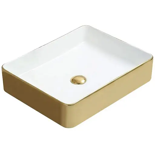 Умивальник Mexen Estela White/Gold накладний MEX-22105053, Золотий - фото 1