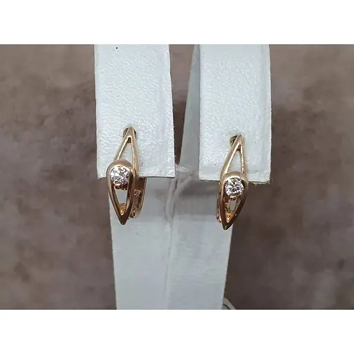 Золоті сережки Гаразд з діамантами. 3032733 - фото 4