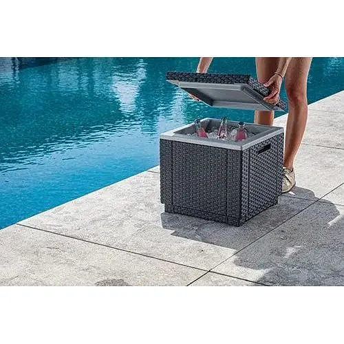 Стіл-скриня з термоізоляцією Allibert Ice Cube графіт - фото 4