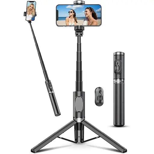 Штатив для палки для селфи pnitri, встроенный съемный пульт для портативной палки для селфи
