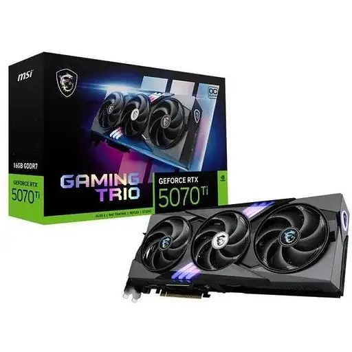 Відеокарта MSI GeForce RTX 5070 Ti GAMING TRIO OC 16GB - фото 1