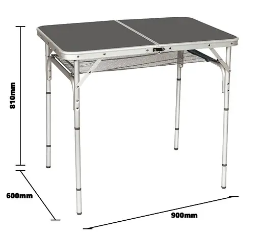 Стол Bo-Camp Case Model 90x60 cm Grey (1404393) (DAS301469) - фото 7