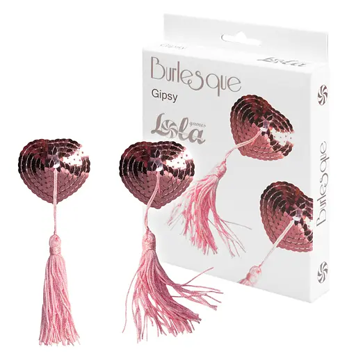 Прикраси для сосків Lola games Pasties Burlesque Gipsy 2 шт. рожевий - фото 6