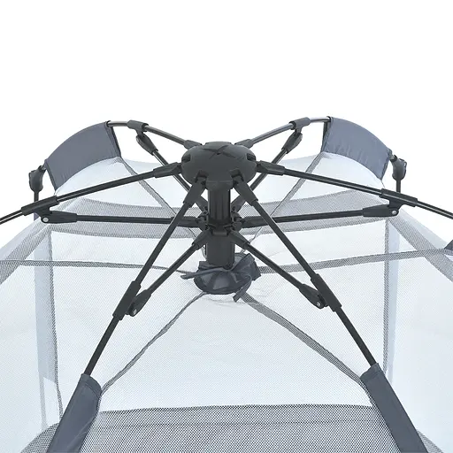 Палатка автоматическая MR 1512 с ковриком, 146x127x110 см, каркасная, сетчатые стены, серый - фото 8