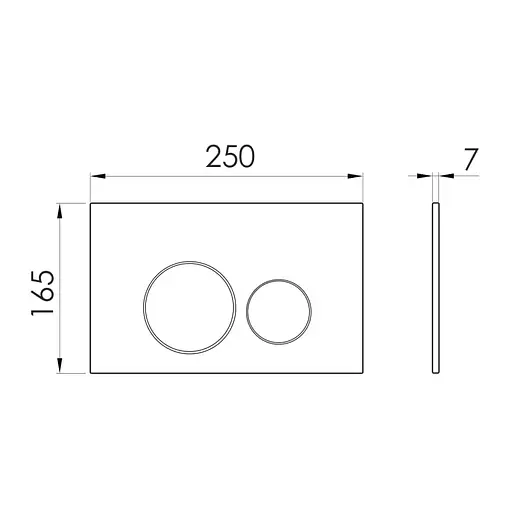 Кнопка змиву Imprese i7111SG золото сатин - фото 2