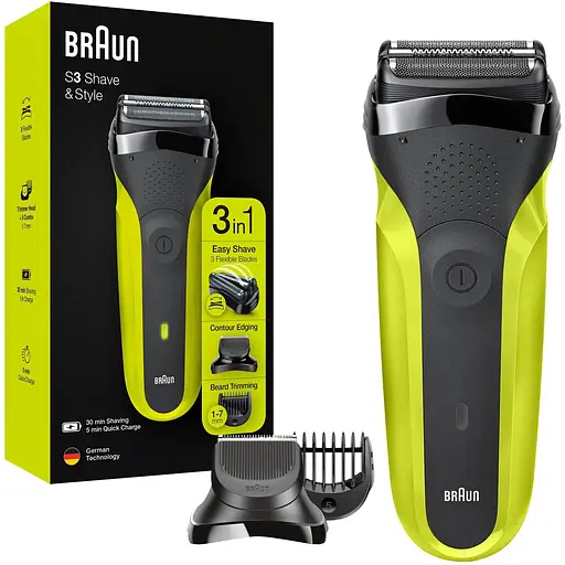 Электробритва Braun Series 3 300BT Black/Green - фото 2