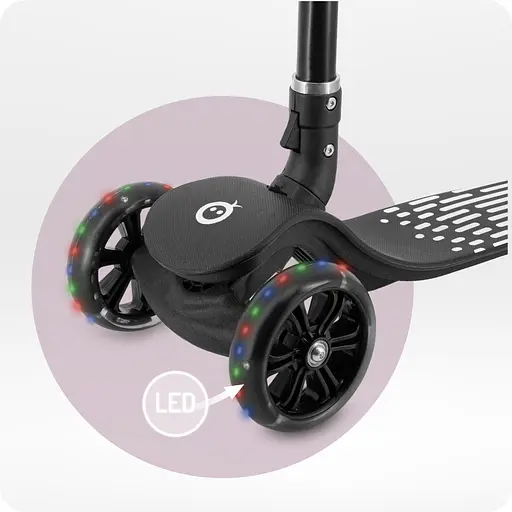 Трехколесный самокат MoMi San Black (HULA00016) - фото 7