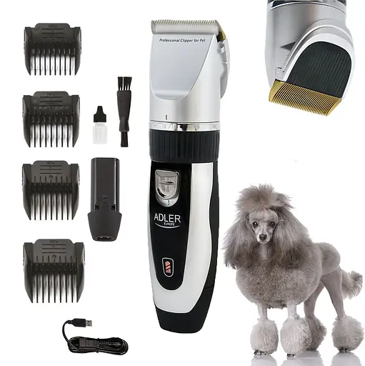 Машинка для стрижки животных Adler AD 2823 с зарядкой от USB - фото 8