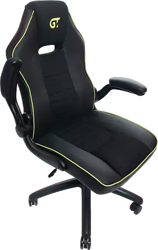 Геймерское кресло GT Racer черное с зеленым (X-2760 Black/Green) - фото 4