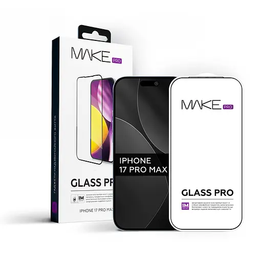 Захисне скло MAKE Pro Apple iPhone 17 Pro Max